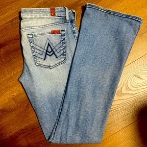 7 For All Mankind A Pocket Flare Jeans Size 29